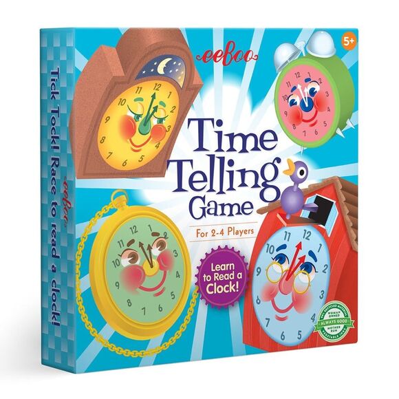 eeBoo Time Telling Kids Educational Clock Game. 2-4 Players. - Picture 1 of 7